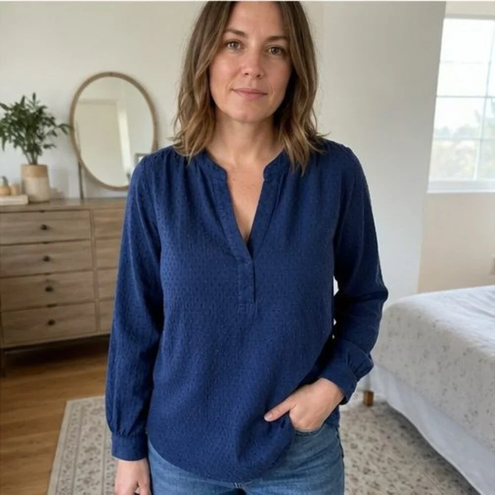 Olive Pleated Blouse